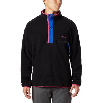 Pánské Svetry Columbia Helvetia Half-Snap Fleece Černé HWOXLZ560